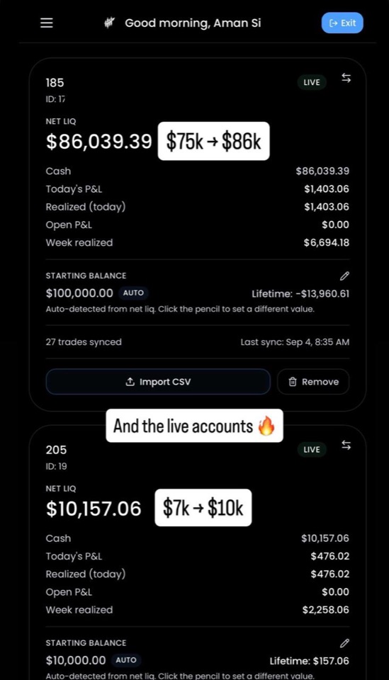Receipt from Aman S.