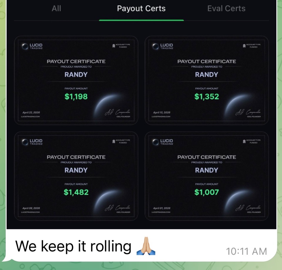 Receipt from Randy R.