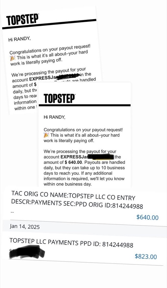 Receipt from Randy Ramos