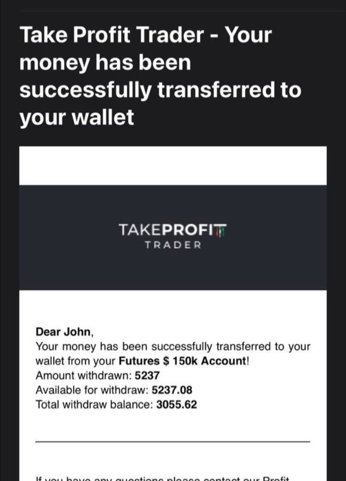 Receipt from John