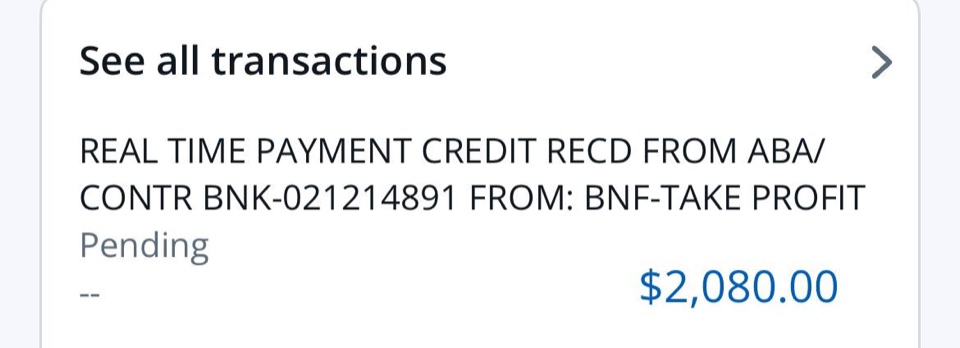 Receipt from Matthew