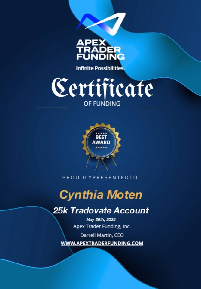 Receipt from Cynthia Moten