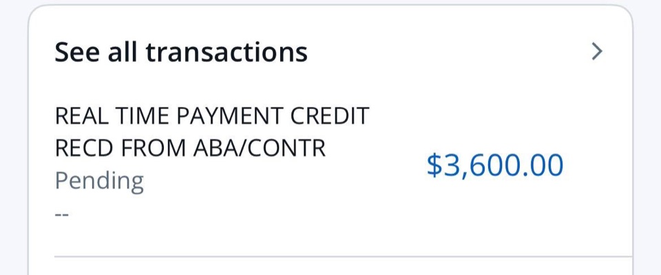 Receipt from SCT Licensee