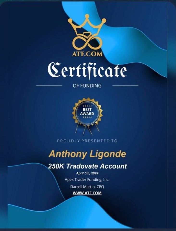 Receipt from Anthony Ligonde
