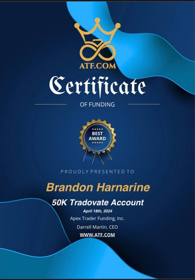 Receipt from Brandon Harnarine