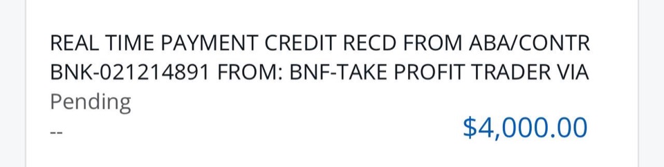 Receipt from SCT Licensee